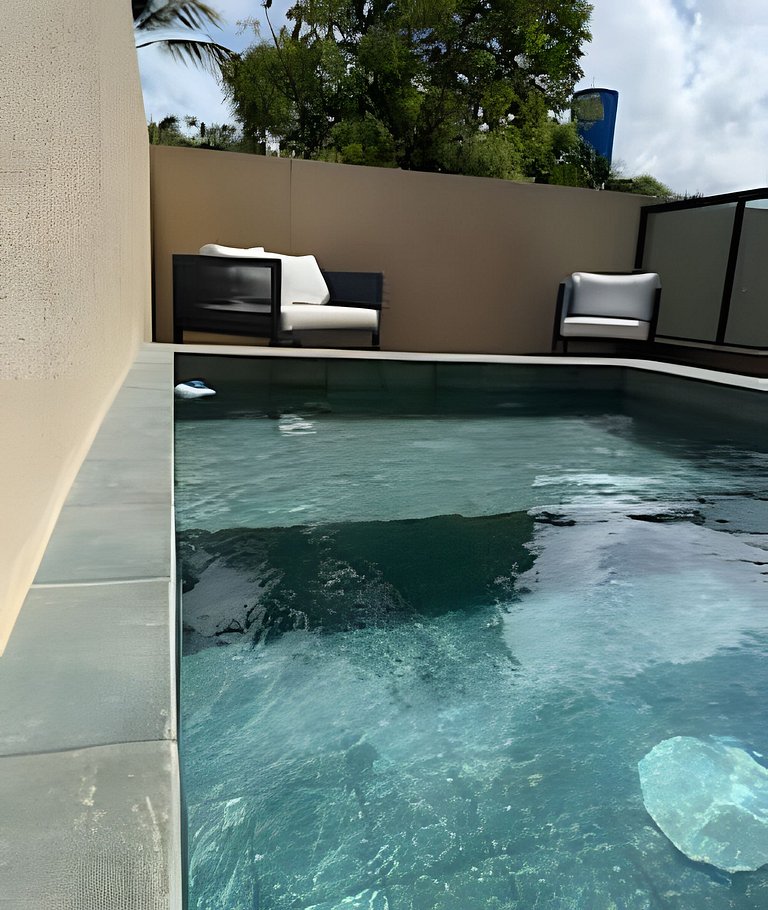Apto LUXO 1 Quarto piscina privativa #V104