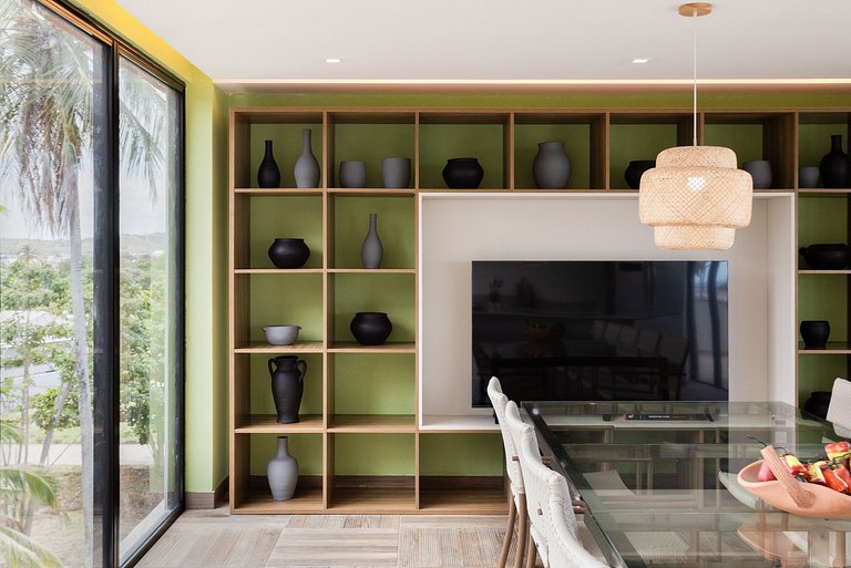 Flat alto padrão 30m da praia #315