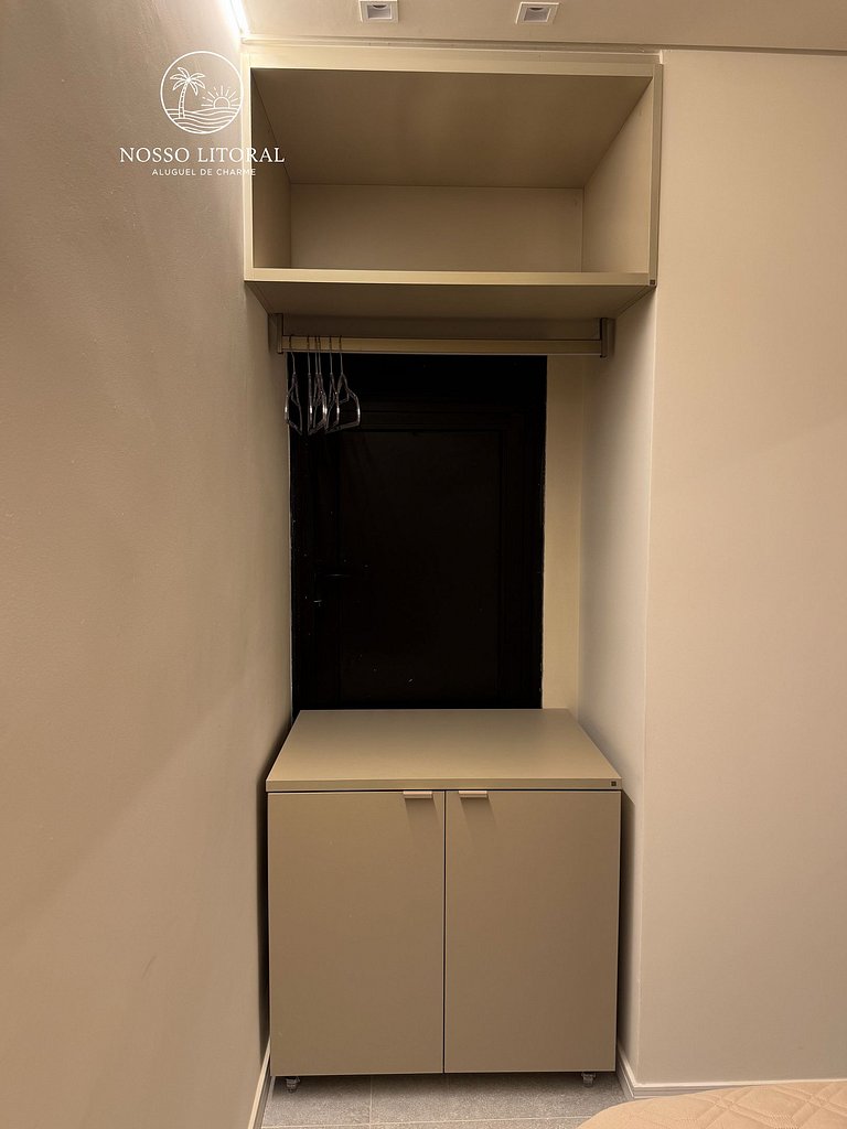 Flat Luxo c/ varanda 30m praia #112