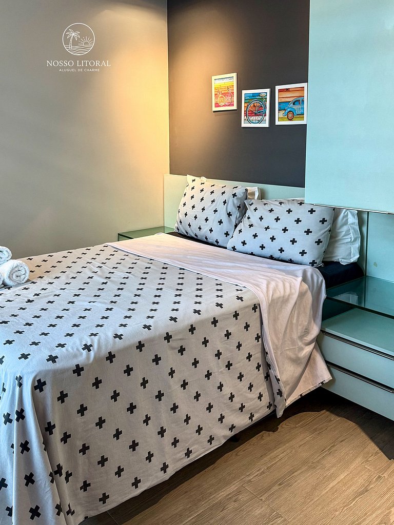 Apto LUXO 1 Quarto piscina privativa #V104