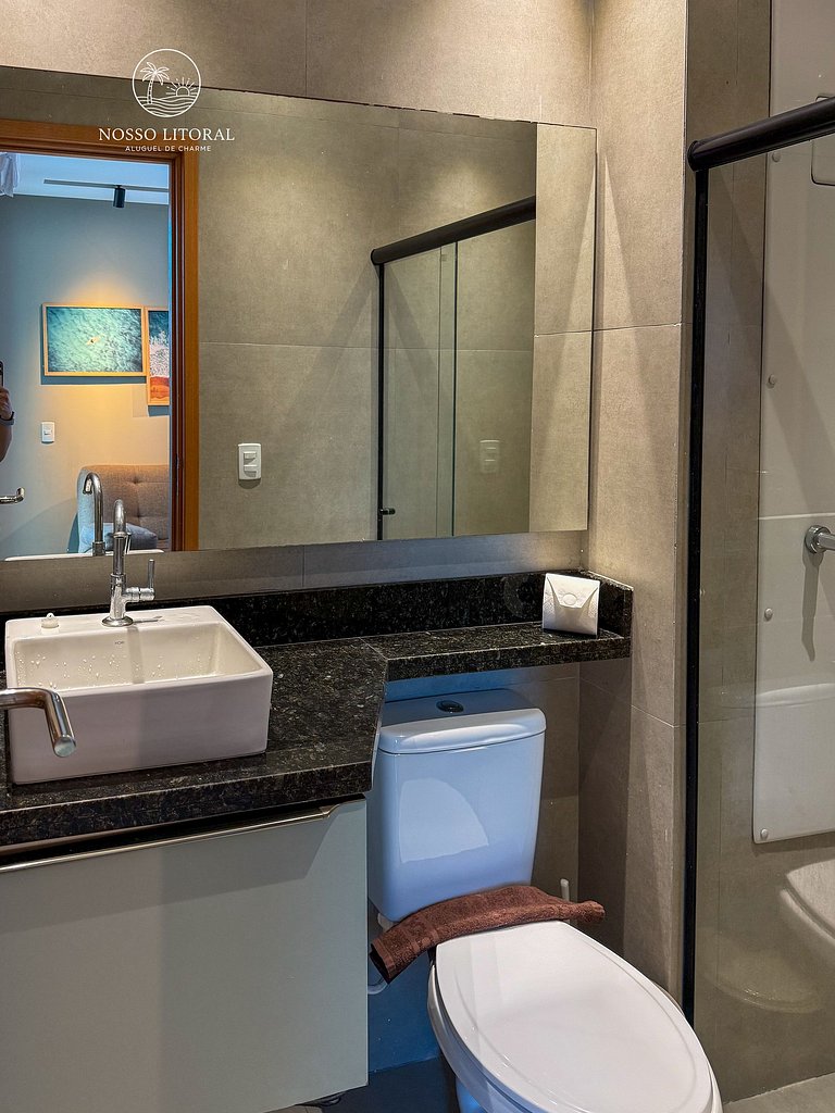 Apto LUXO 1 Quarto piscina privativa #V104