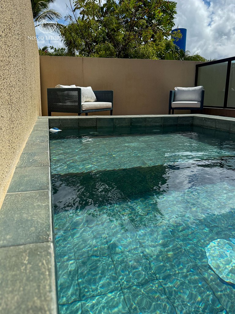 Apto LUXO 1 Quarto piscina privativa #V104