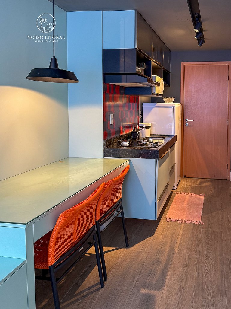 Apto LUXO 1 Quarto piscina privativa #V104