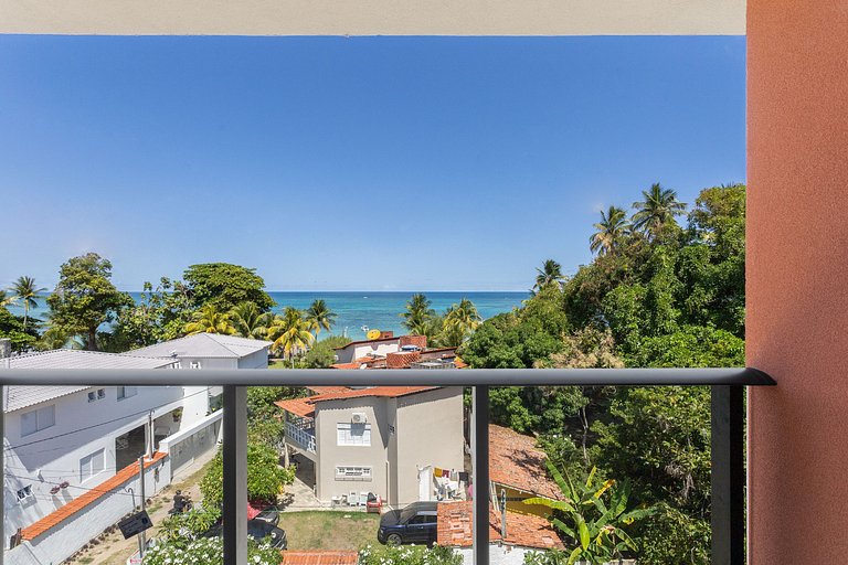 Apt Luxo 2 quartos c/ varanda 30m praia #110